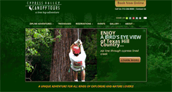 Desktop Screenshot of cypressvalleycanopytours.com